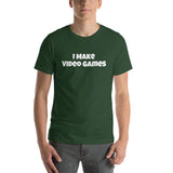 I Make Video Games T-Shirt -  White Text