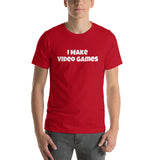 I Make Video Games T-Shirt -  White Text